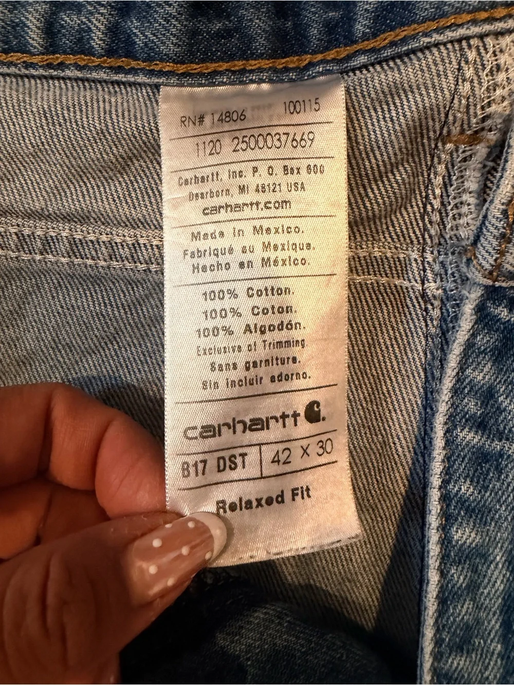 Carhartt relaxed fit